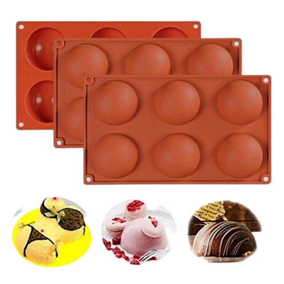 3 Pack Silicone Baking Mold Pans - Picture 5 of 16